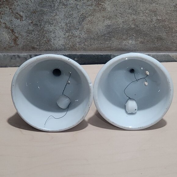 Vintage Pair Christmas Bells Christmas Tree & Christmas Wreath Gold Band - Picture 4 of 9